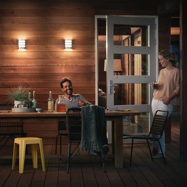 Aplică de exterior cu senzor Philips 17324/47/16 PYTHON 1xLED/6W/230V IP44