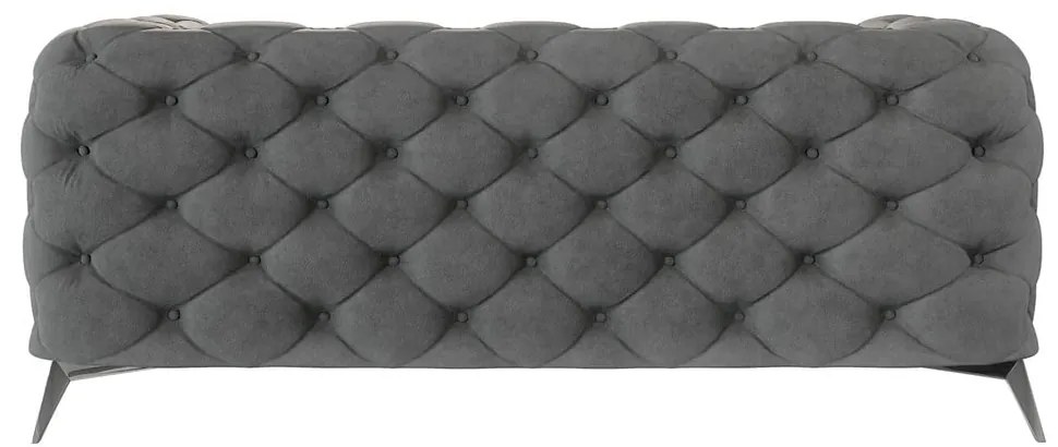 Canapea gri cu tapițerie din catifea 185 cm Chelsea – Ropez