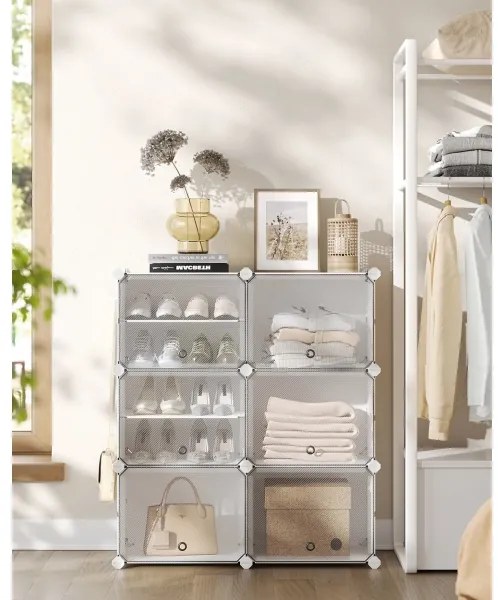 Raft modular cu compartimente BOXIFY, alb