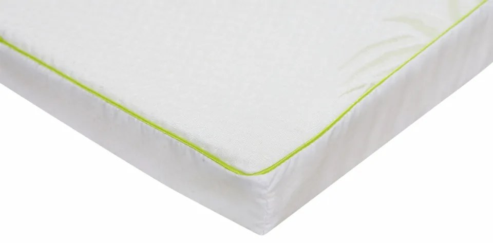 Topper saltea Aloe Vera Therapy Memory Arctic Gel 7 zone de confort, Green Future, 140x200 cm