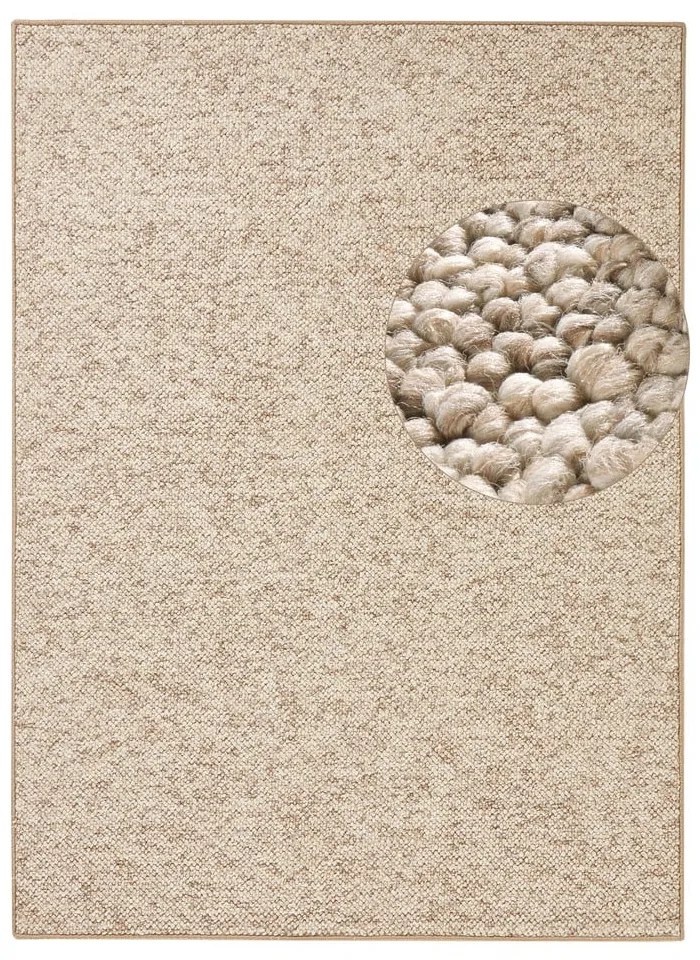 Covor maro deschis 60x90 cm Wolly – BT Carpet
