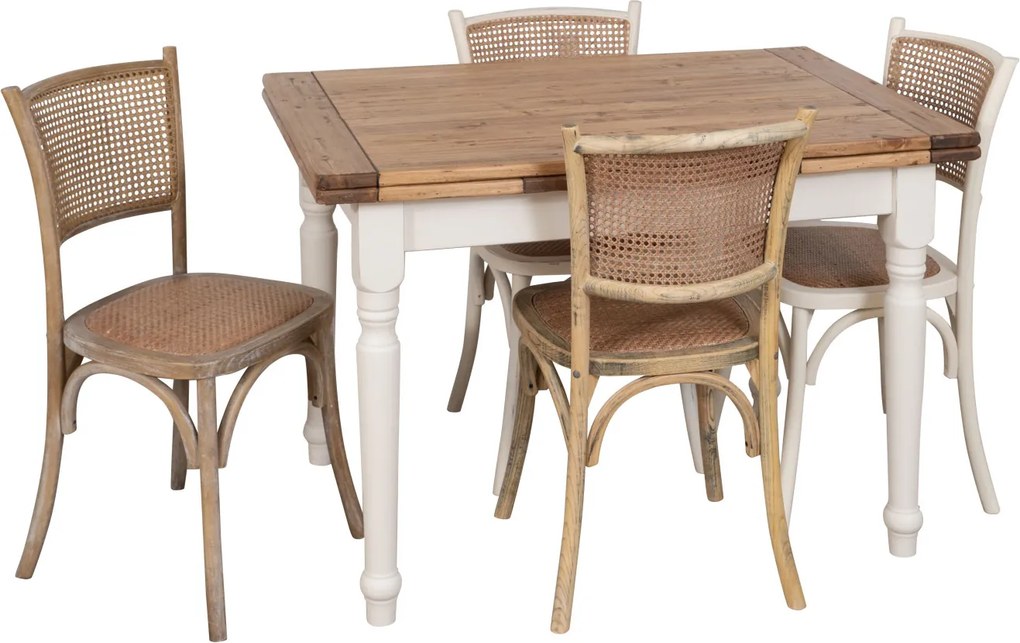 Scaun Thonet din lemn masiv si sezut din ratan