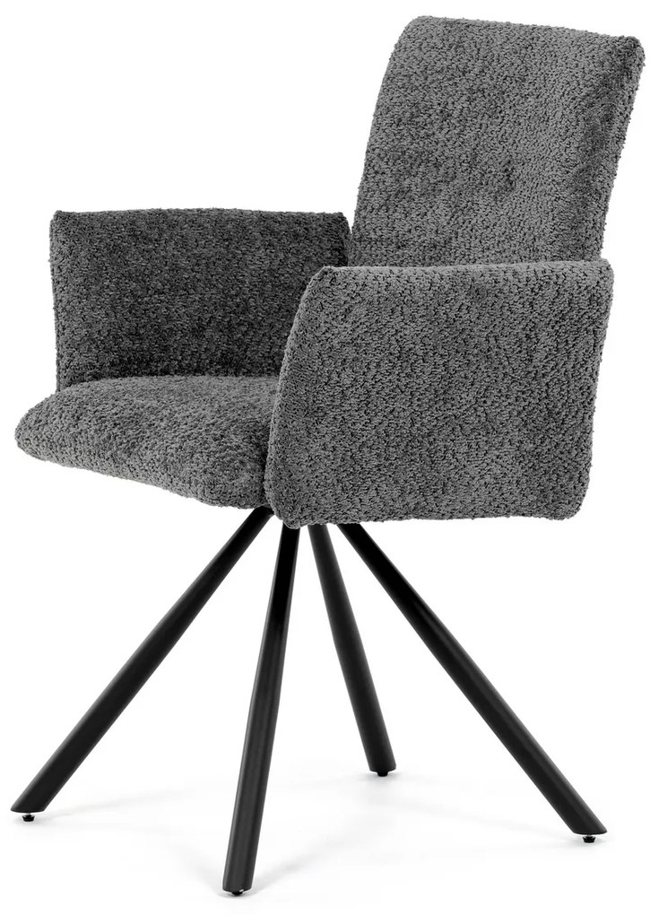 Set de scaune de sufragerie cu mecanism deîntoarcere DCH-W1117 GREY2, 2 buc.