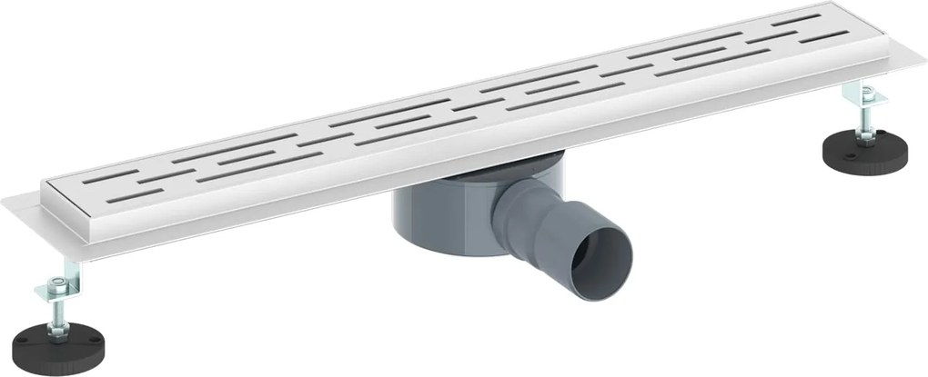 vidaXL Scurgere pentru duș cu capac din sticlă și sifon de 360° 60 cm