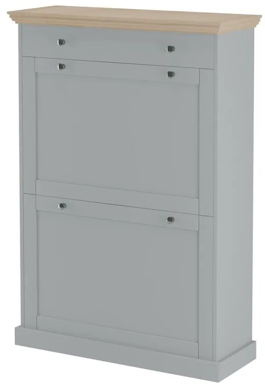 Pantofar gri cu deschidere înclinată Binz – Støraa