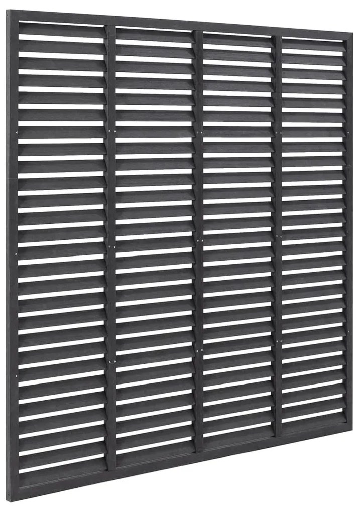 Gard tip oblon, gri, 180x180 cm, WPC 1, Gri, 180 x 180 cm