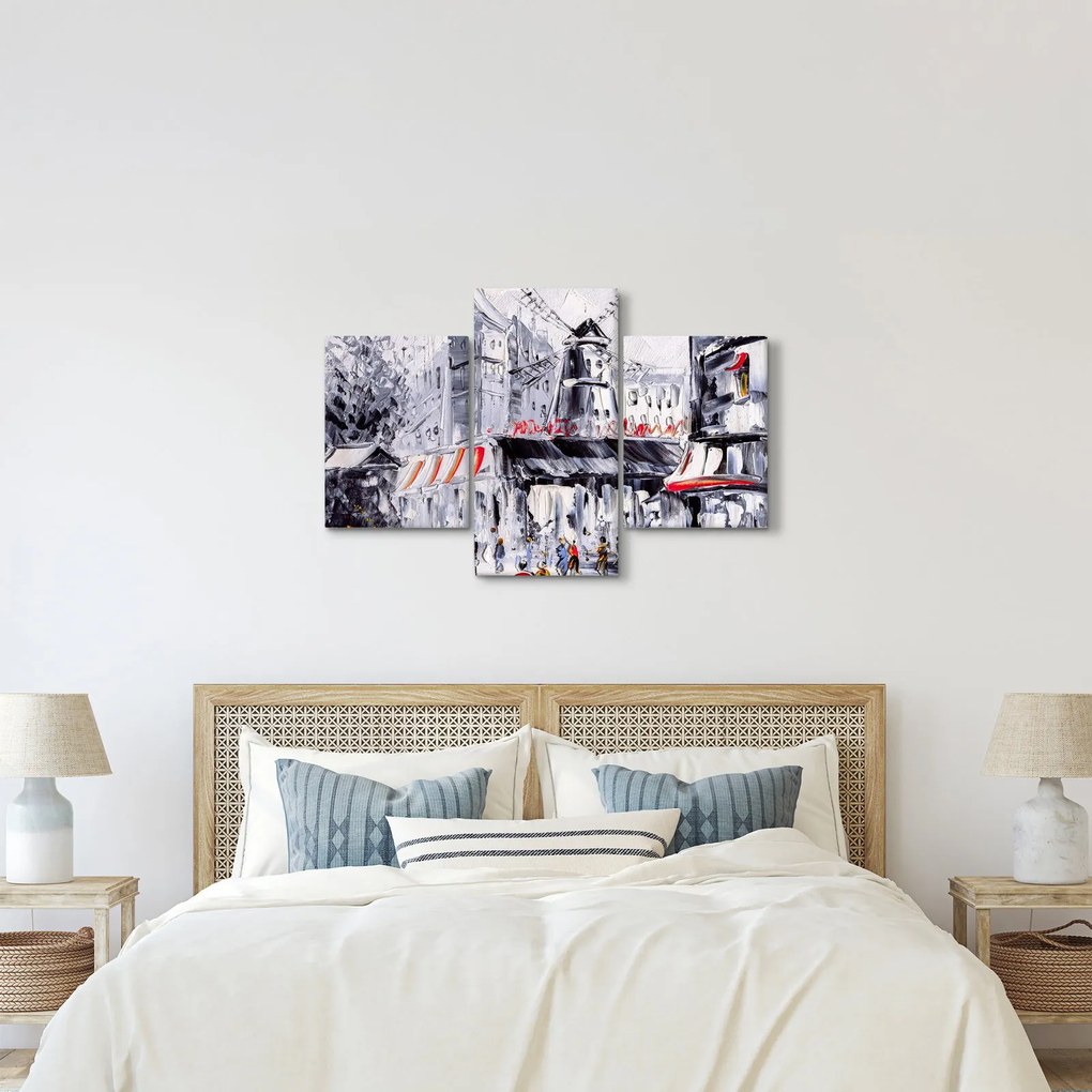 Tablou - Strada din Paris, pictură în ulei (90x60 cm)