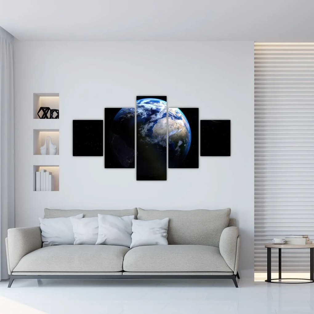 Tablou planetei Pământul (125x70 cm), în 40 de alte dimensiuni noi