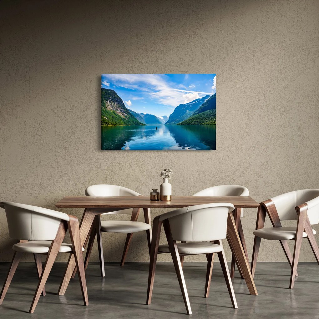 Tablou - Lacul Lovatnet (90x60 cm)