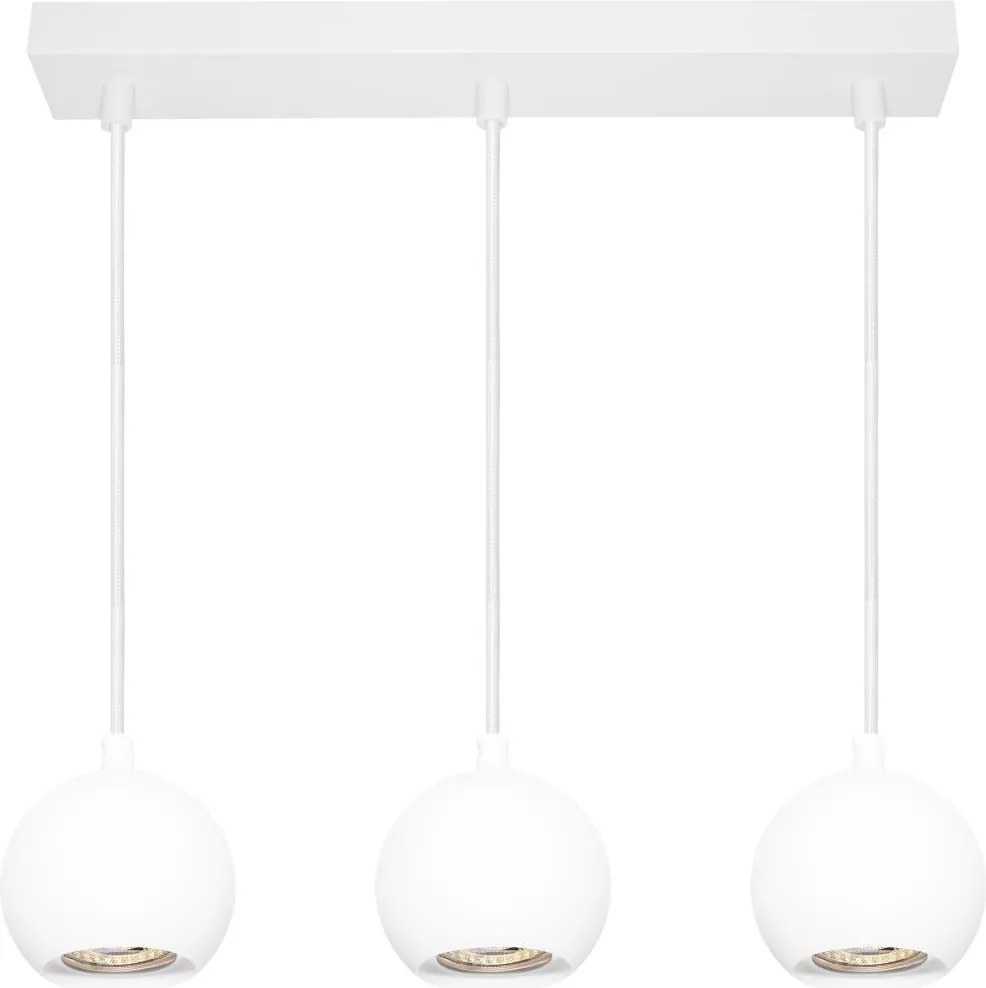 Osram - Lustră suspendată pe cablu SPOT SPHERAL, 3x GU10/6W/230V, albă