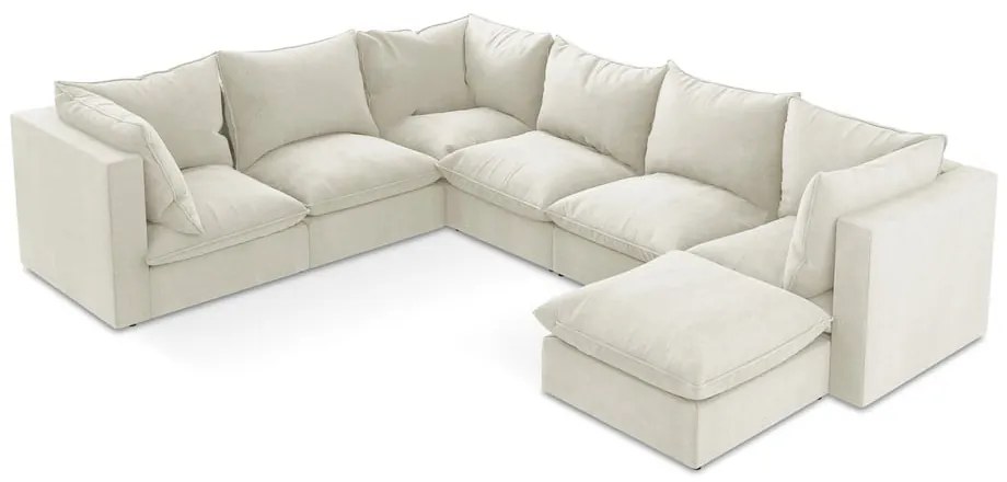 Colțar bej (cu colț pe partea stângă/în formă de "U") Manao – Makamii