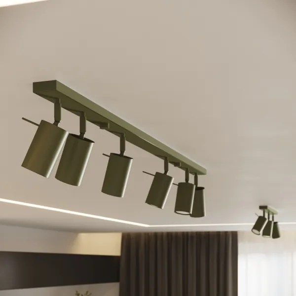 Spot Sollux SL.1505 RING 6xGU10/10W/230V verde