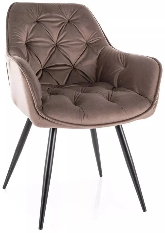 Scaun Cherry velvet cappuccino Blu38