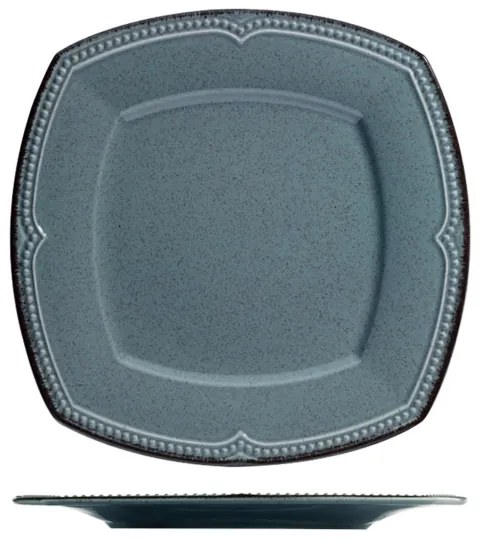 Set veselă 24 piese din porțelan, albastru