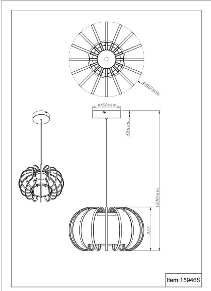 Globo 15946S - Lustră LED dimabilă pe cablu RIBBON LED/40W/230V 3000K
