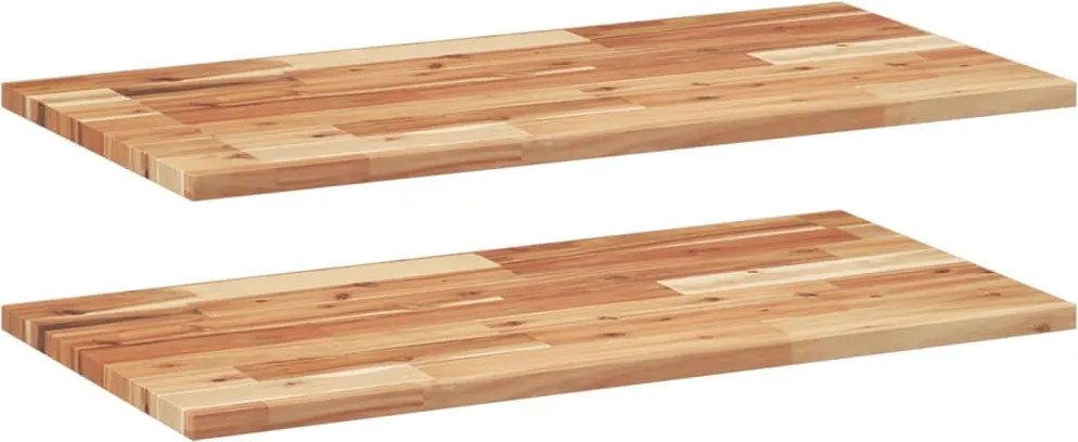 vidaXL Rafturi suspendate 2 buc. 60x40x2 cm lemn masiv acacia netratat