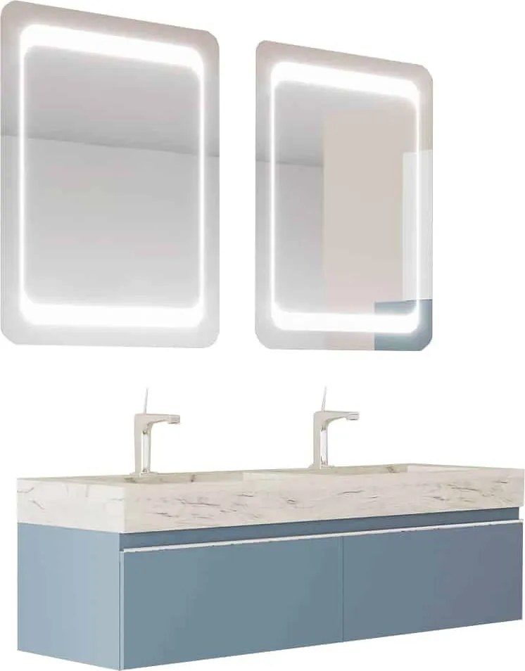 Set lemn masiv Mobilier Baie Suspendat Giulia Lavoar Dublu
