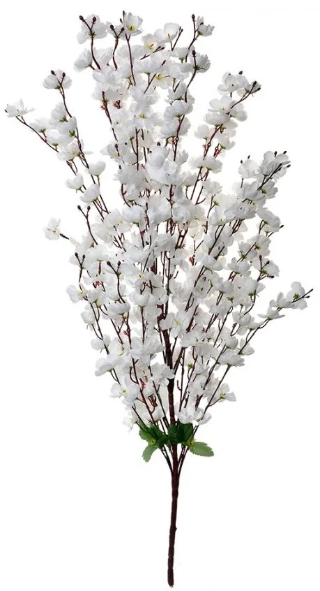 Floare artificiala de cires alb 40/10/100 cm