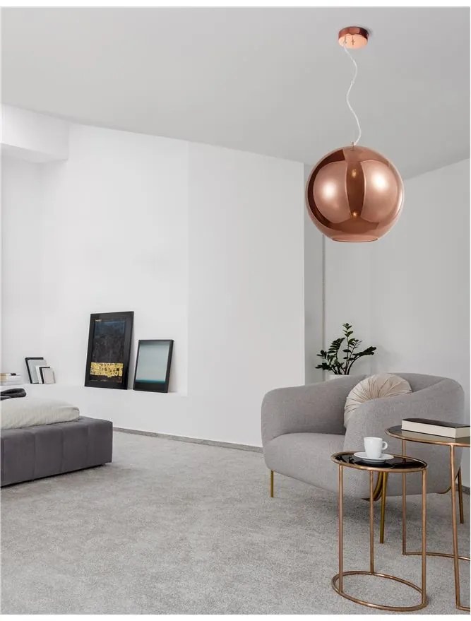 Pendul design modern NAZIO, 35cm, cupru NVL-9080351