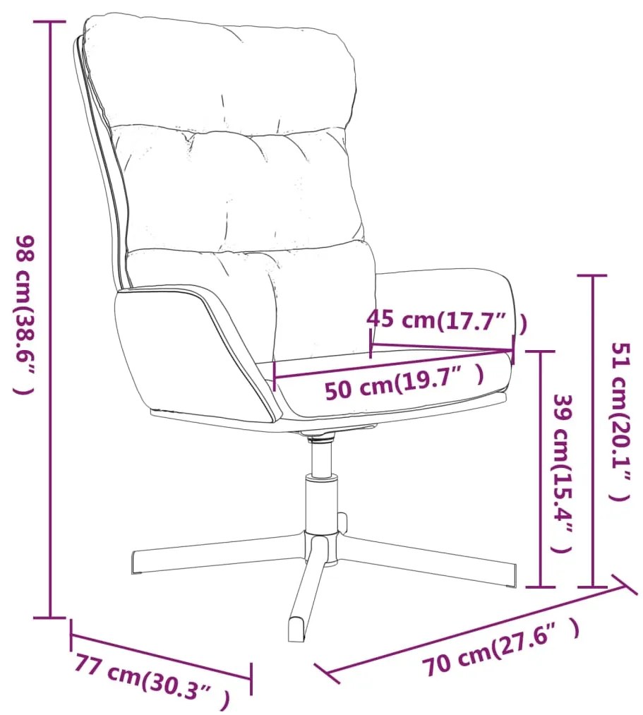 Scaun de relaxare, rosu, piele ecologica 1, Rosu