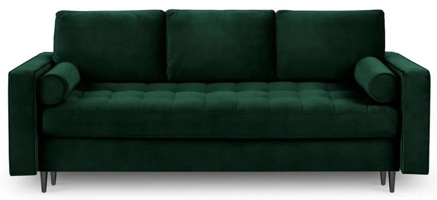 Canapea extensibilă din catifea Milo Casa Santo, verde