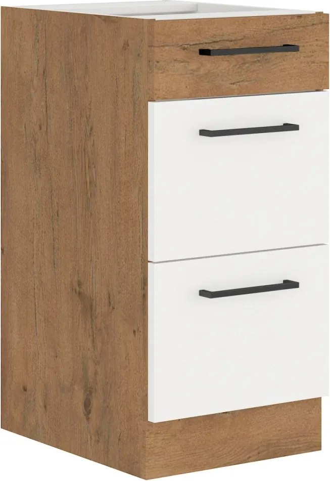 Set mobilier de bucătărie „Vika - Alb lucios”, ADRK Furniture (Lungime: 240 cm)