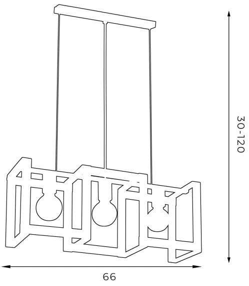 Lustră pe cablu KARTEL 3xE27/60W/230V