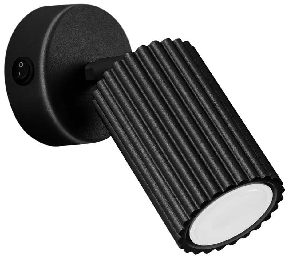 Spot negru 8x16 cm Gleam – Sollux