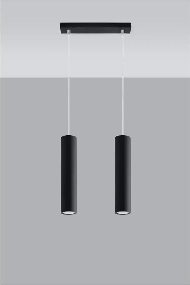 Lustră neagră din metal Castro – Sollux