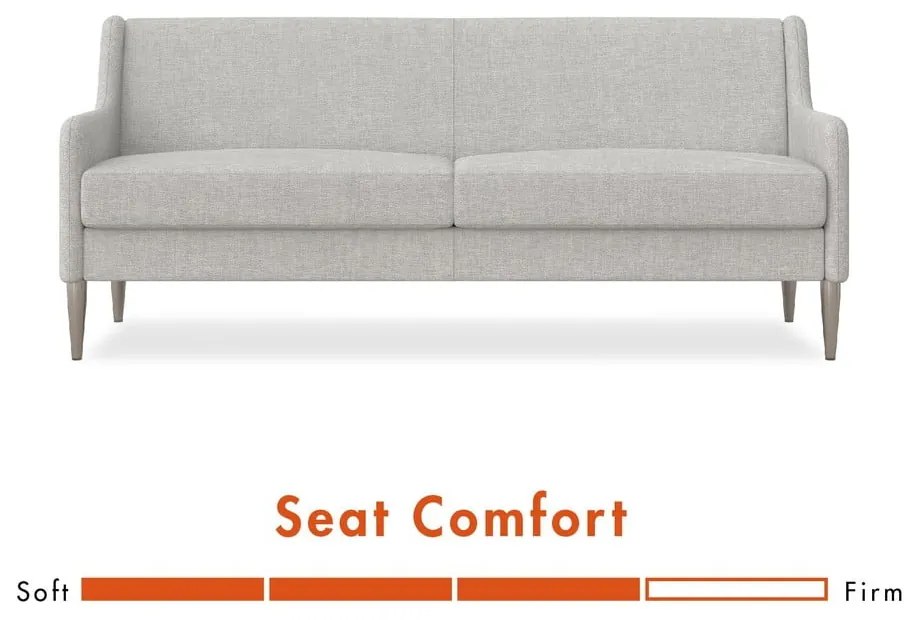 Canapea gri 190 cm Virginia - CosmoLiving by Cosmopolitan