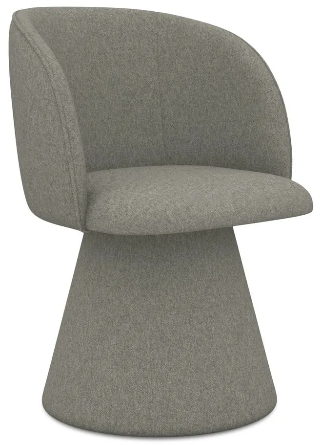 Scaun de sufragerie gri tapițat Maia – Makamii