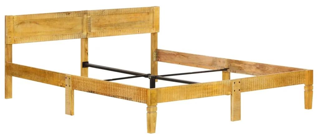 288433 vidaXL Cadru de pat, 180 cm, lemn masiv de mango
