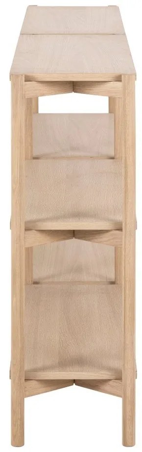 Bibliotecă în culoare naturală cu aspect de lemn de stejar 169x88x30 cm Braidwood – Actona