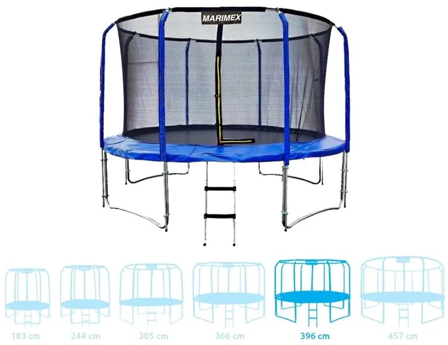 Marimex, Trambulină cu plasă de siguranță și scară, 396 cm