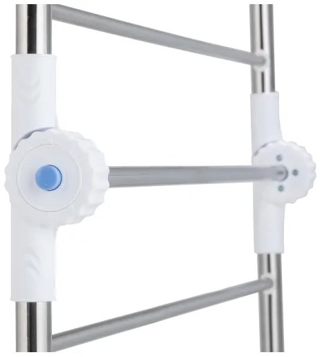 WENKO 3772020100 - Uscător de rufe PROFI 65x150 cm inox/argintiu/alb