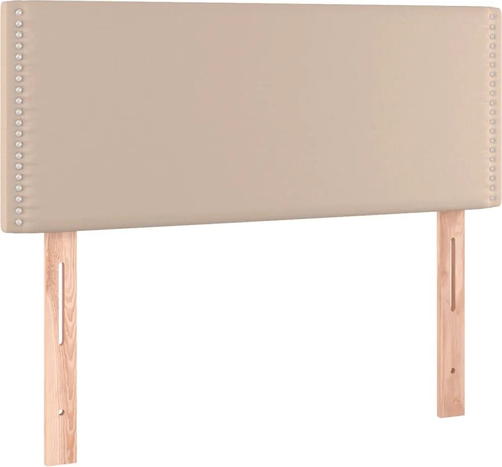 vidaXL Tăblie de pat, cappuccino, 80x5x78/88 cm, piele ecologică