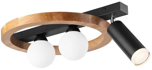 Spot OTIS 2xG9/5W/230V + 1xE27/15W/230V stejar