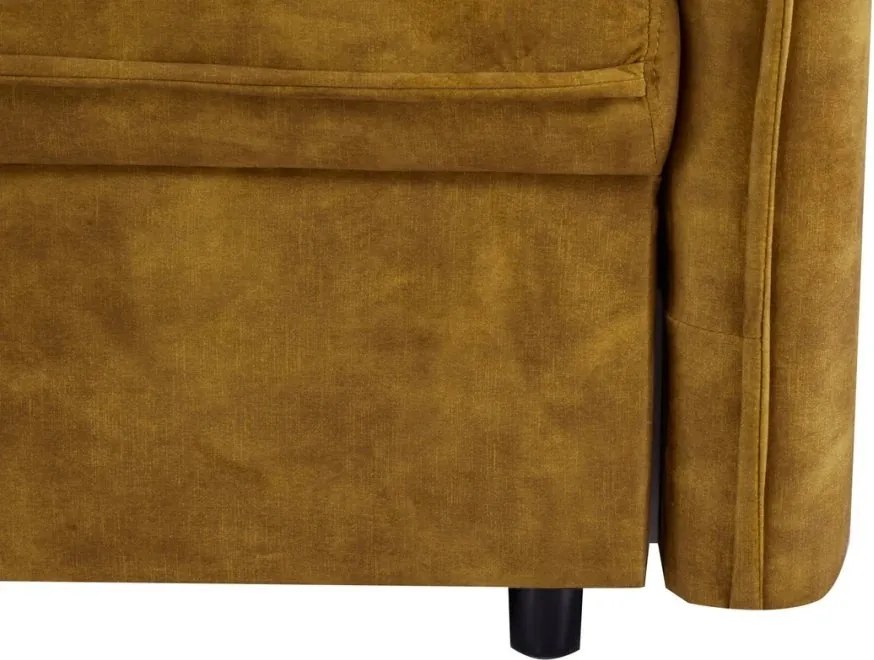 Canapea extensibila, Catifea Galben Mustar APARTMENT 215cm
