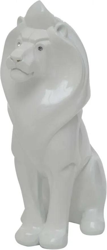Decorațiune Leone, 39.5x26x12 cm, rasina, alb