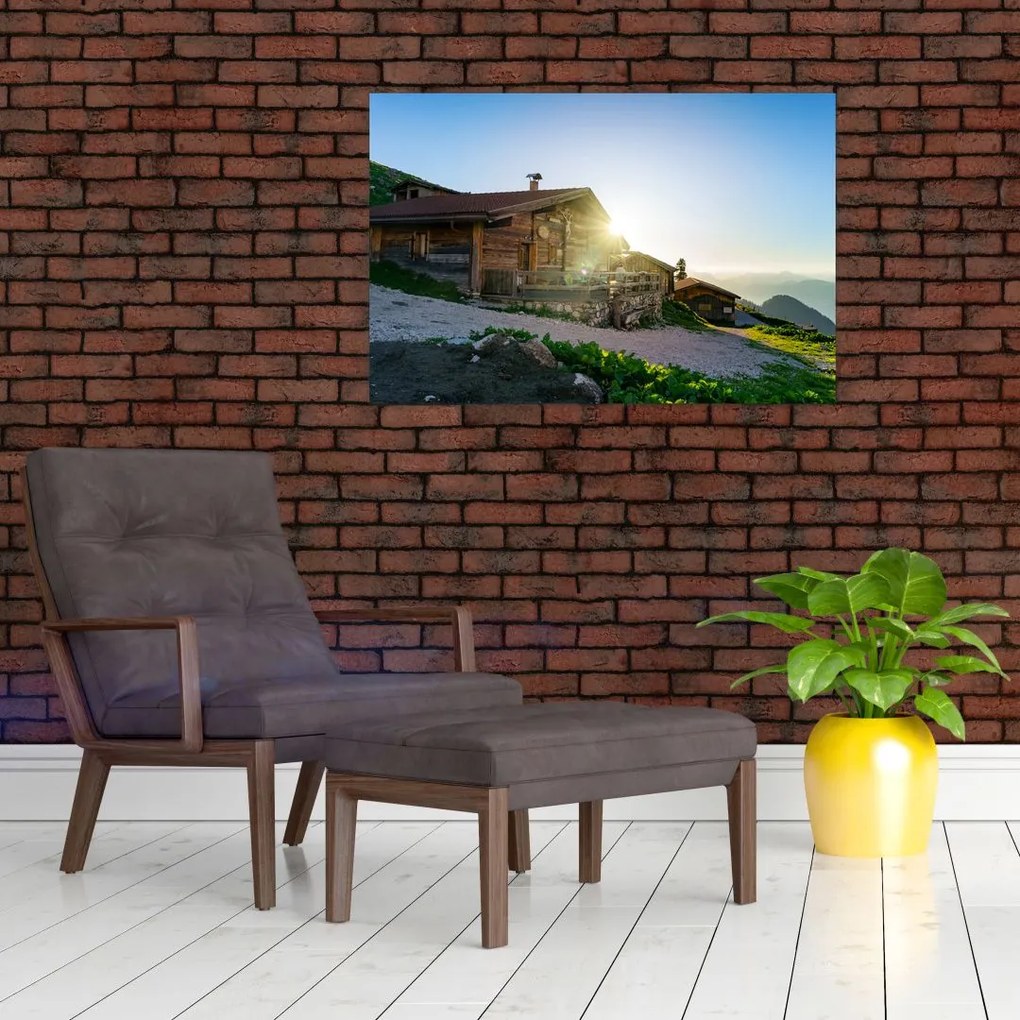 Tablou - Dimineața în Alpi Tirol (90x60 cm)