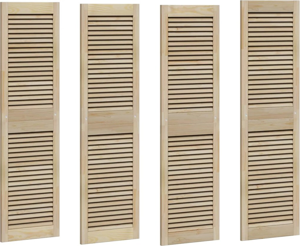 vidaXL Ușă de Dulap cu ușă 4 pcs natural 140,5 x 2,1 x 39,5 cm