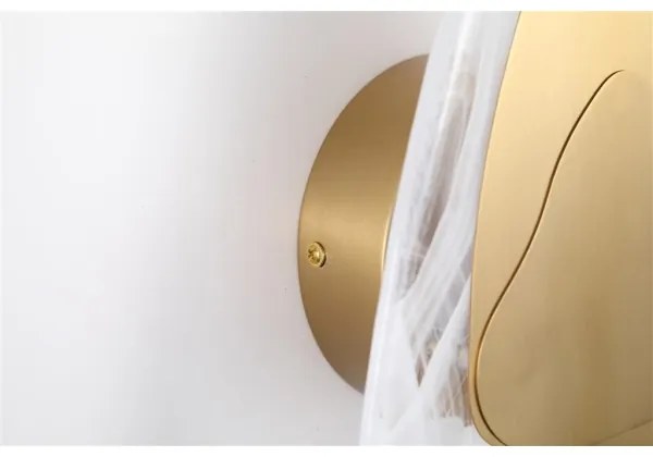 Lampă de perete LED DESTINY Searchlight 32983PB LED/8W/230V alb