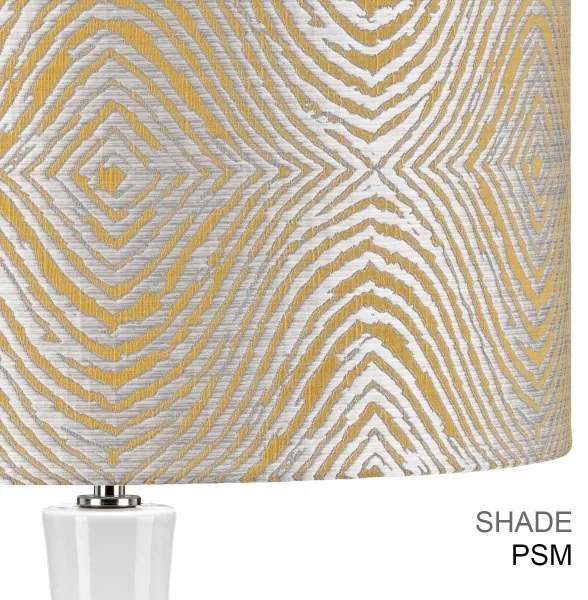 Lampă de masă Elstead MILO-PN-TL-PSM MILO 1xE27/60W/230V gri/auriu