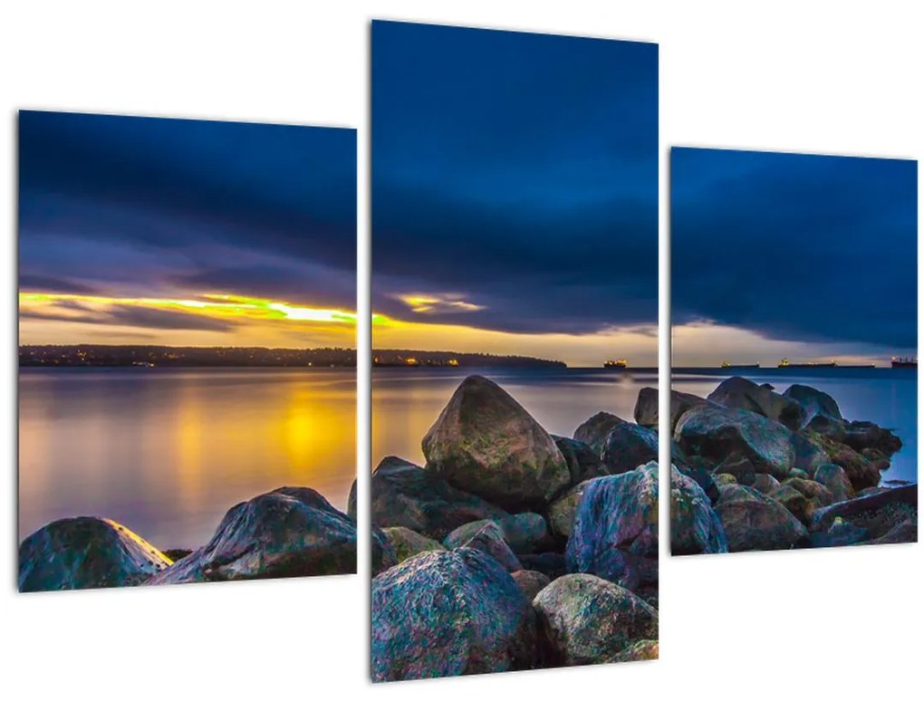 Tablou - Nori de furtună deasupra apei (90x60 cm)