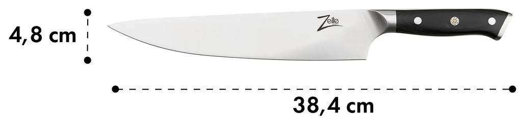 Alpha-Royal German 5", set de 4 cuțite pentru steak, 56 HCR, oțel inoxidabil