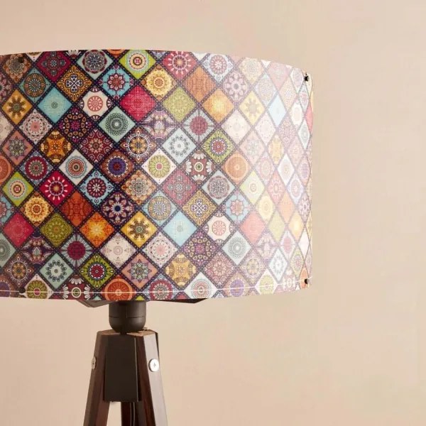 Lampă de podea AYD 1xE27/40W/230V maro/multicolor