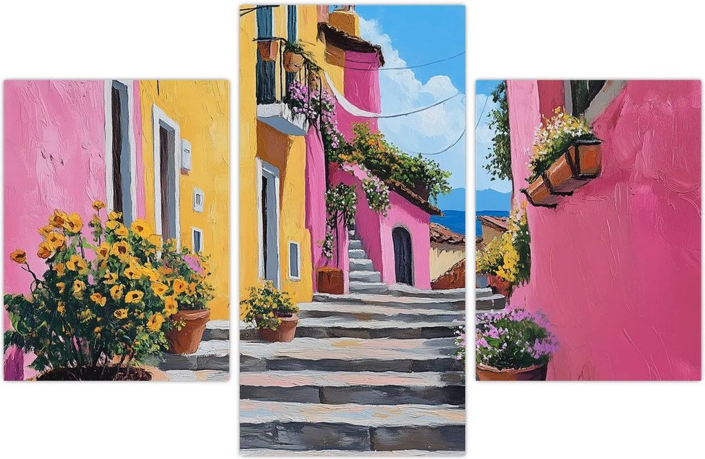 Tablou - Alee roz (90x60 cm)