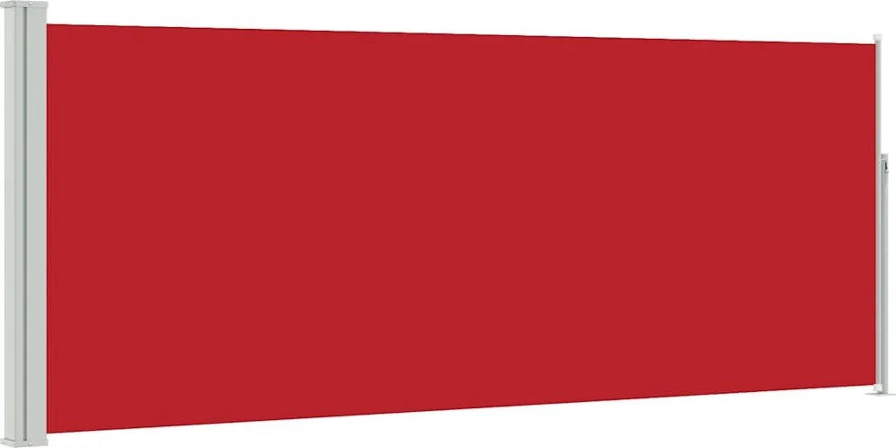 vidaXL Copertină laterală retractabilă, roșu, 120x300 cm
