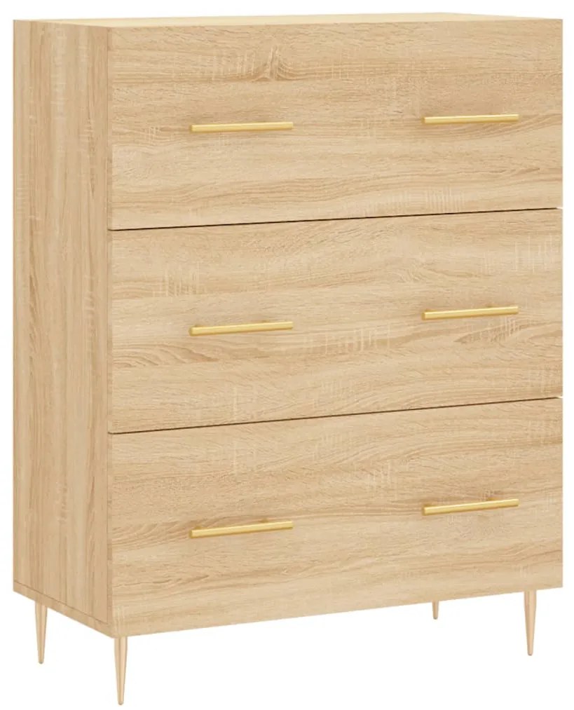 827839 vidaXL Servantă, stejar sonoma, 69,5x34x90 cm, lemn compozit
