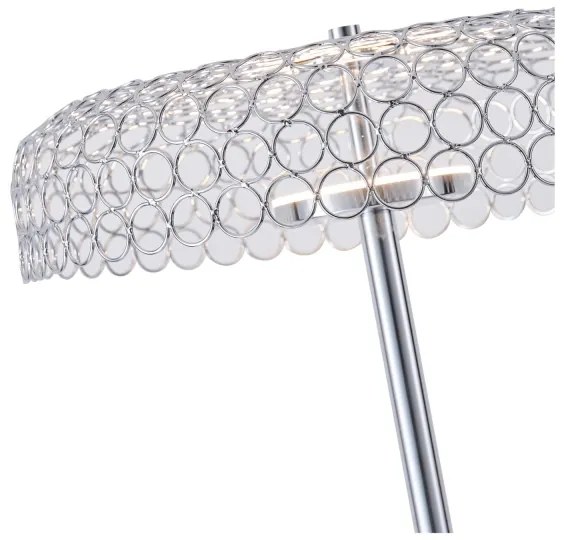 Lampadar LED LED/10W/230V 3000K crom lucios